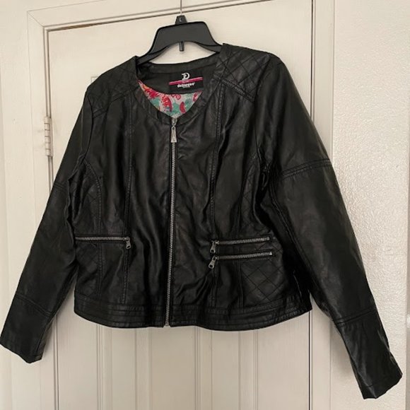 Dollhouse Jackets & Coats Black Faux Leather Jacket Poshmark